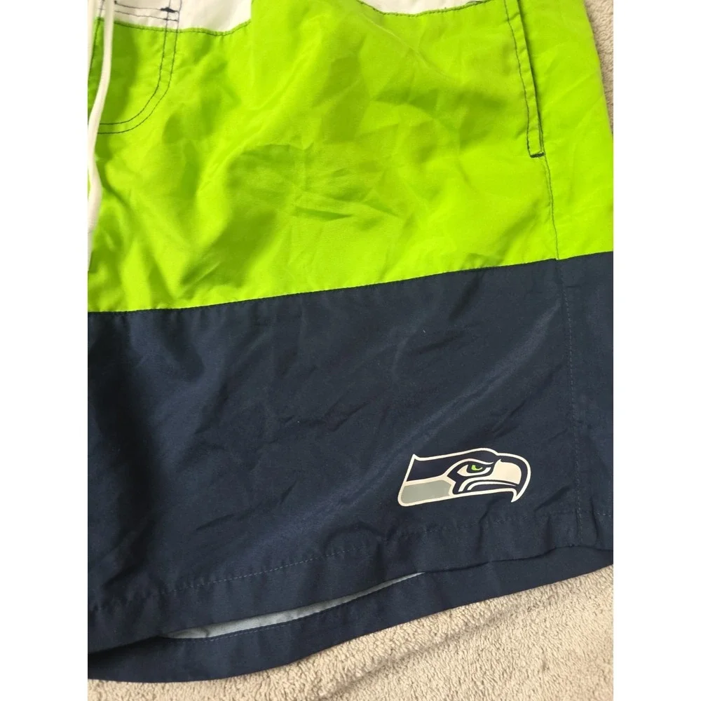 Seattle Seahawks NFL Team Apparel Extra Large Board Shorts XL Swim Trunks Men